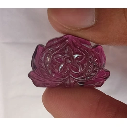 Pink Tourmaline Carved Gemstone, Fancy Shape, Natural Gemstone 21.50 crt