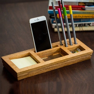 Mango Wood Table Organizer