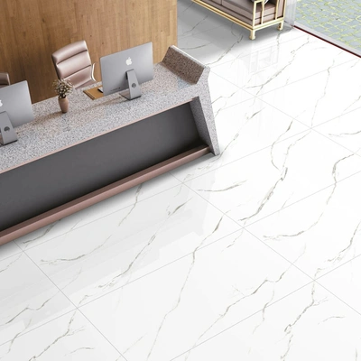 Lucent Bianca Galvanized Vitrified Tile