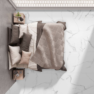 Carrara Galvanized Vitrified Tile - Carving