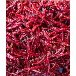 Whole S 12 Sannam Chillies; Superior Quality, Bulk Supply, Best Prices; With Stem; Without Stem;