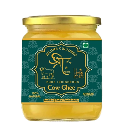 Shree Ghritam 100% Organic A2 Cow Bilona Ghee 500ml