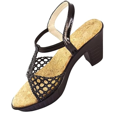 Braided Heels for Women | Fashion Sandals Hand Woven Strap Weaving @ RS-350 min24 pairs