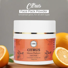 Citrus Infusion Radiance Face Pack 100gm/3.5Oz with fullers earth for all Skin Type for all Genders - AYUSH Certified