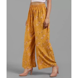 Women Regular Fit Multicolor Crepe Trousers