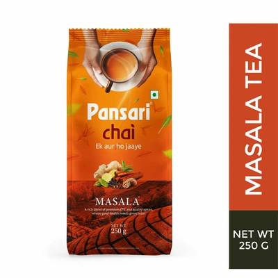 Pansari Super Premium Chai, 250 G | Ek Aur Ho Jaye! Strong & Aromatic Chai Patti for Traditional Indian Chai | Premium Black Tea Leaves | CTC Tea | Tea Leaves in Fresh | Fresh From Assam Best Tea