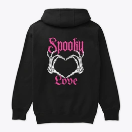 Spooky Love | Black Designer Hoodie | 250gsm