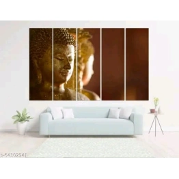 Subham Global Exports Sunkissed Buddha Photo Wall painting