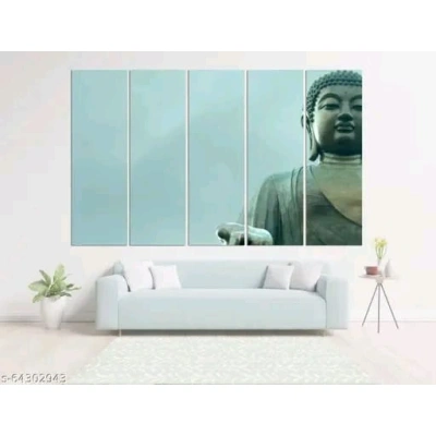 Subham Global Exports Buddha under sky wall painting