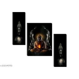 Subham Global Exports Mesmerising Black buddha with fire on hand