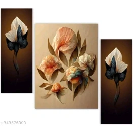 Subham Global Exports Multi color flower wall painting