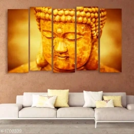 Subham Global Exports buddha thinking wall painting