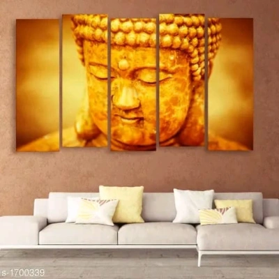 Subham Global Exports buddha thinking wall painting