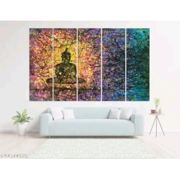 Subham Global Exports Colourful portrait of Buddha