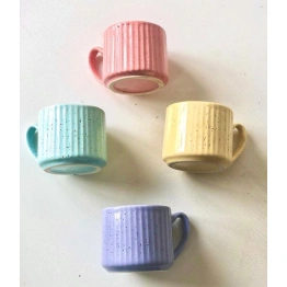 Colourful cup set of 4