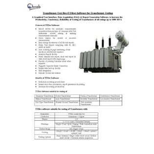 Transformer Testing and Report Generation Software (TTBro)