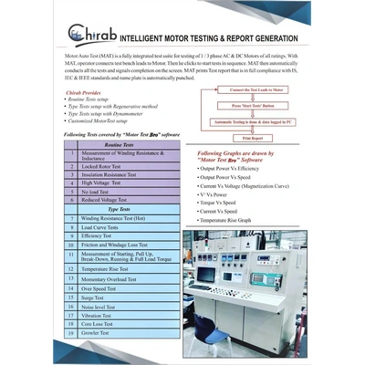 Motor Testing and Report Generation Software