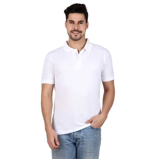 Cotton Collar Plain Polo T-Shirts