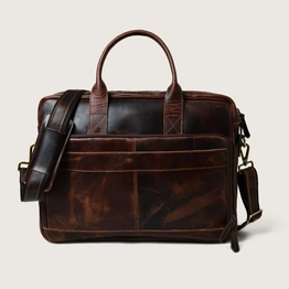 Hides n unter Leather laptop Bag